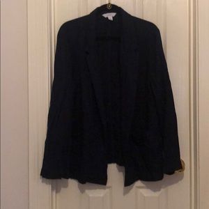 Navy blue linen blazer